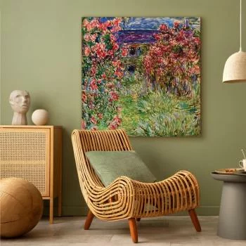 Obraz - Dom wśród róż (Claude Monet) - obrazek 4