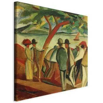 Obraz - August Macke – Spacerowicze nad jeziorem
