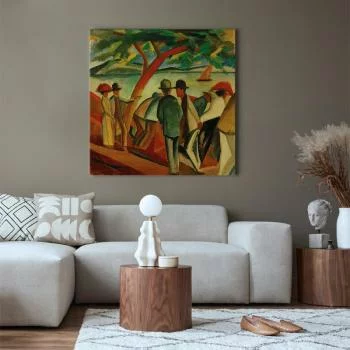 Obraz - August Macke – Spacerowicze nad jeziorem - obrazek 4