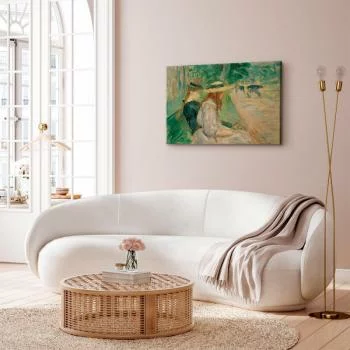 Obraz - Sur un banc de Bois de Boulogne (Berthe Morisot) - obrazek 4