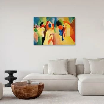 Obraz - August Macke – Kobieta w żółtym płaszczu - obrazek 4