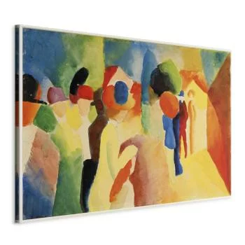 Obraz - August Macke – Kobieta w żółtym płaszczu - obrazek 2