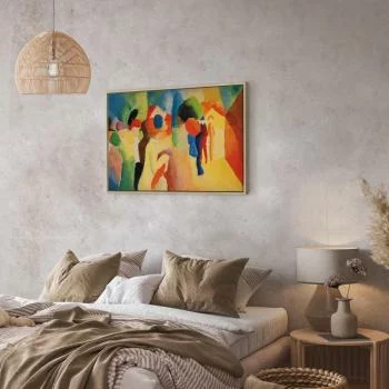 Obraz - August Macke – Kobieta w żółtym płaszczu - obrazek 5