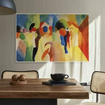Obraz - August Macke – Kobieta w żółtym płaszczu - obrazek 5