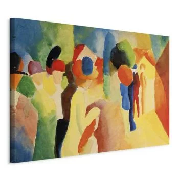 Obraz - August Macke – Kobieta w żółtym płaszczu