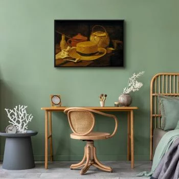 Obraz - Vincent Van Gogh – Martwa natura z żółtym słomkowym kapeluszem - obrazek 6