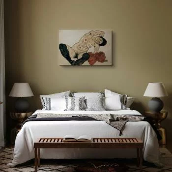 Obraz - Egon Schiele – Liegender Akt mit gelbem Handtuch - obrazek 6