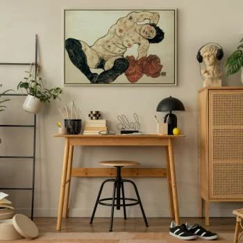 Obraz - Liegender Akt mit gelbem Handtuch (Egon Schiele) - obrazek 6