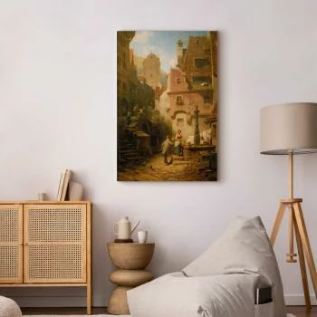 Obraz - Carl Spitzweg – Życzliwy prezentujący kwiaty - obrazek 6