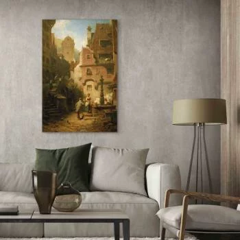 Obraz - Carl Spitzweg – Życzliwy prezentujący kwiaty - obrazek 5