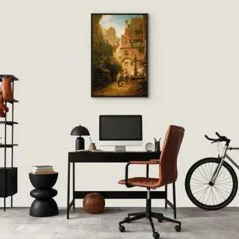 Obraz - Carl Spitzweg – Życzliwy prezentujący kwiaty - obrazek 6
