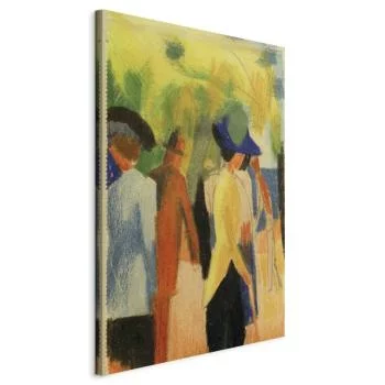 Obraz - August Macke – Spacerowicze pod drzewami (spacerowicze w parku) - obrazek 2
