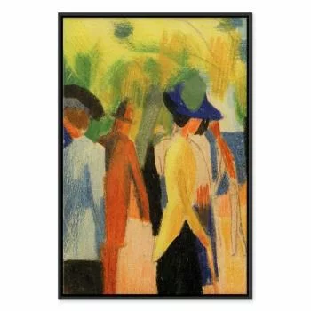Obraz - August Macke – Spacerowicze pod drzewami (spacerowicze w parku) - obrazek 2
