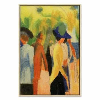 Obraz - August Macke – Spacerowicze pod drzewami (spacerowicze w parku) - obrazek 2