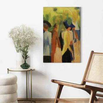 Obraz - August Macke – Spacerowicze pod drzewami (spacerowicze w parku) - obrazek 7