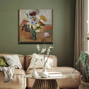 Obraz - Vincent Van Gogh – Martwa natura z japońskim wazonem, różami i zawilcami - obrazek 5