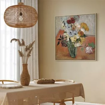 Obraz - Vincent Van Gogh – Martwa natura z japońskim wazonem, różami i zawilcami - obrazek 7