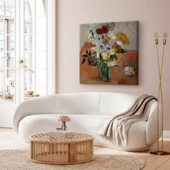 Obraz - Vincent Van Gogh – Martwa natura z japońskim wazonem, różami i zawilcami - obrazek 5