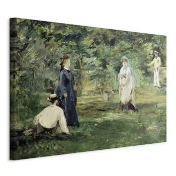 Obraz - Edouard Manet – Gra w krokieta w Paryżu