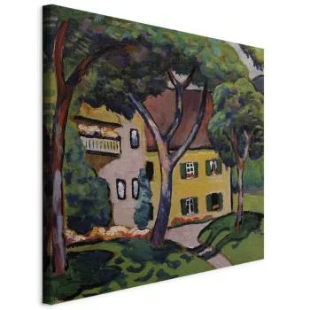 Obraz - August Macke – Staudacherhaus in Tegernsee