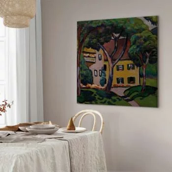 Obraz - August Macke – Staudacherhaus in Tegernsee - obrazek 7