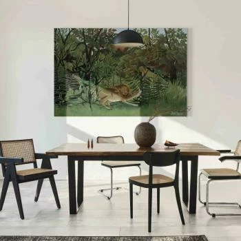 Obraz - Le Lion ayant faim se jette sur l'Antilope (Henri Rousseau) - obrazek 5