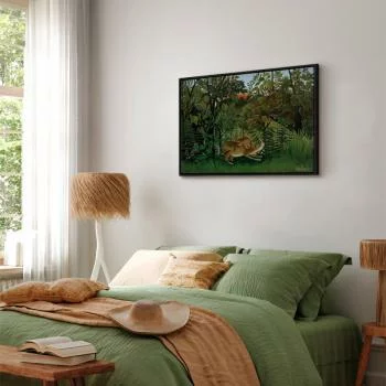 Obraz - Le Lion ayant faim se jette sur l'Antilope (Henri Rousseau) - obrazek 5