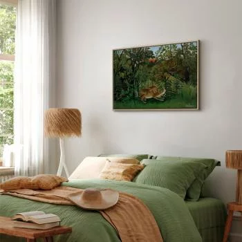 Obraz - Le Lion ayant faim se jette sur l'Antilope (Henri Rousseau) - obrazek 5