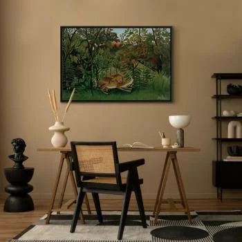 Obraz - Le Lion ayant faim se jette sur l'Antilope (Henri Rousseau) - obrazek 6