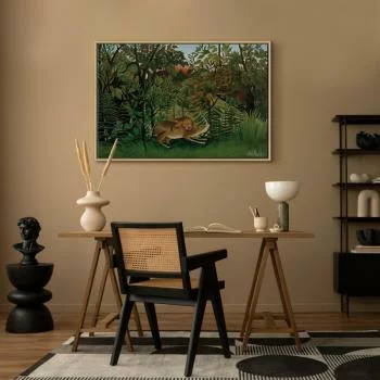 Obraz - Le Lion ayant faim se jette sur l'Antilope (Henri Rousseau) - obrazek 6