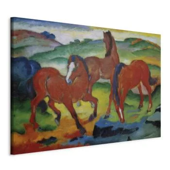 Obraz - The Red Horses (Grazing Horses IV) (Franz Marc) - obrazek 2