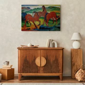 Obraz - The Red Horses (Grazing Horses IV) (Franz Marc) - obrazek 4