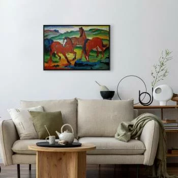 Obraz - The Red Horses (Grazing Horses IV) (Franz Marc) - obrazek 2