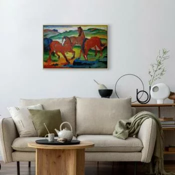 Obraz - The Red Horses (Grazing Horses IV) (Franz Marc) - obrazek 2