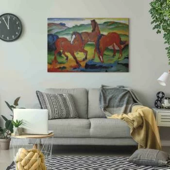 Obraz - The Red Horses (Grazing Horses IV) (Franz Marc) - obrazek 5