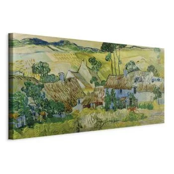 Obraz - Farms near Auvers (Vincent Van Gogh)