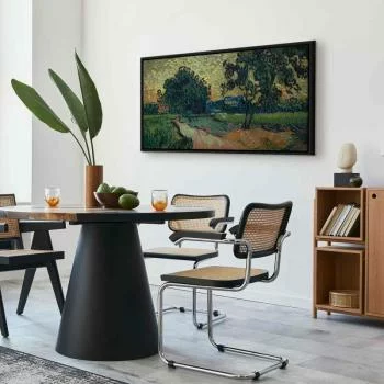 Obraz - Vincent Van Gogh – Krajobraz z zamkiem Auvers o zachodzie słońca - obrazek 5