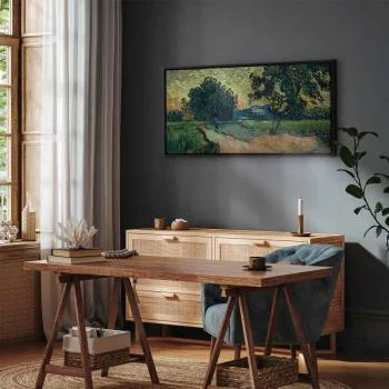 Obraz - Vincent Van Gogh – Krajobraz z zamkiem Auvers o zachodzie słońca - obrazek 7