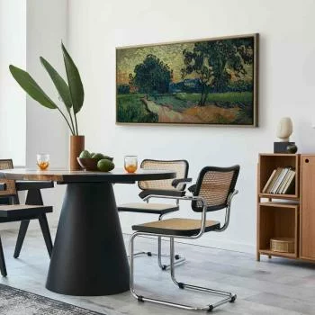 Obraz - Vincent Van Gogh – Krajobraz z zamkiem Auvers o zachodzie słońca - obrazek 5