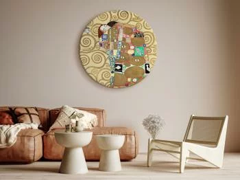 Obraz okrągły - Spełnienie (Gustav Klimt) - obrazek 2