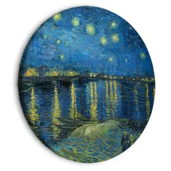 Obraz okrągły - Gwieździsta noc nad Rhone (Vincent van Gogh)