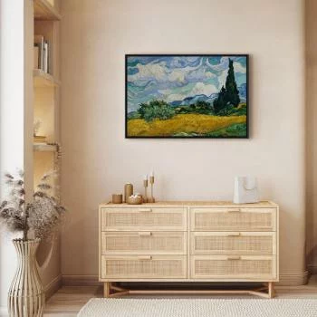 Obraz - Vincent Van Gogh – Pole pszenicy z cyprysami - obrazek 5