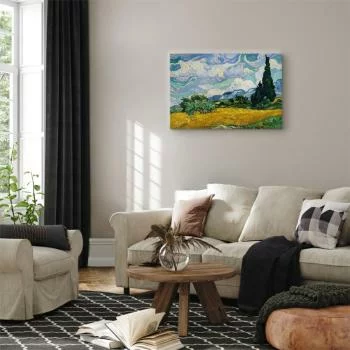 Obraz - Vincent Van Gogh – Pole pszenicy z cyprysami - obrazek 5