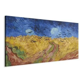 Obraz - Vincent van Gogh – Pole pszenicy z krukami