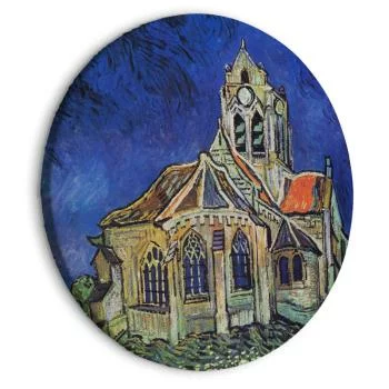 Obraz okrągły - Kościół w Auvers (Vincent van Gogh)