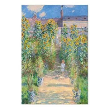 Obraz - Claude Monet – Ogród Moneta w Vétheuil - obrazek 2