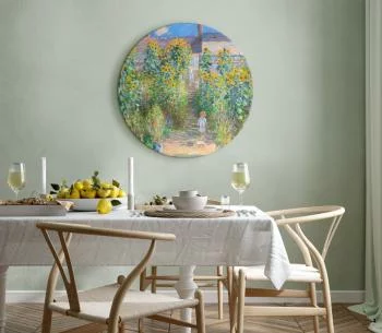Obraz okrągły - Ogród Moneta w Vétheuil (Claude Monet) - obrazek 2