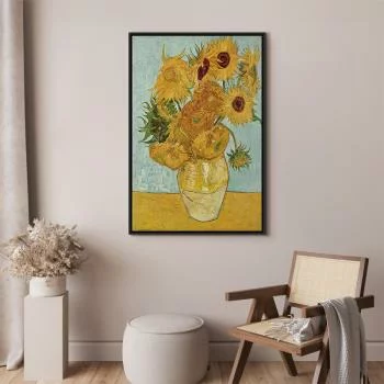 Obraz - Vincent van Gogh –  Martwa natura: wazon z dwunastoma słonecznikami - obrazek 5