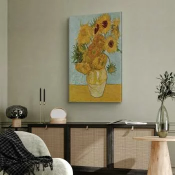 Obraz - Vincent van Gogh –  Martwa natura: wazon z dwunastoma słonecznikami - obrazek 5