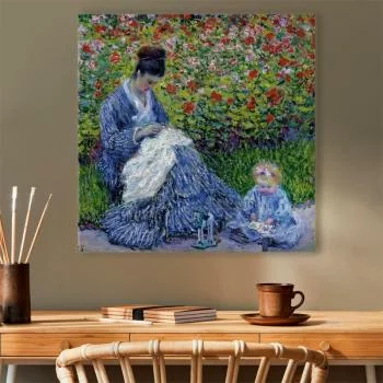 Obraz - Claude Monet – Pani Monet i dziecko - obrazek 7